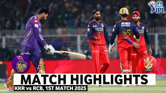 KKR vs RCB Highlights IPL 2025